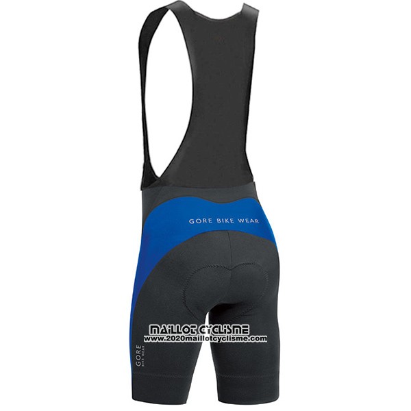 2017 Maillot Ciclismo Gore Bike Wear Power Bleu Manches Courtes et Cuissard